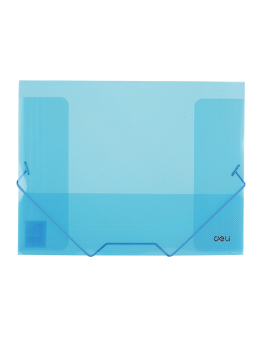 Mapa plastic Deli 39504, cu elastic, A4, 450 microni, diverse culori