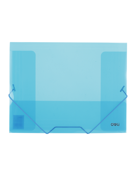 Mapa plastic Deli 39504, cu elastic, A4, 450 microni, diverse culori