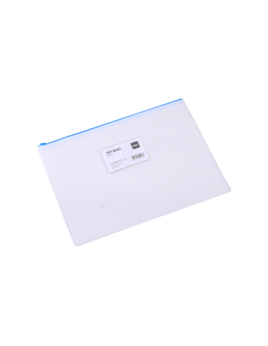 Mapa plastic Deli 5526, cu fermoar zip, A4, 170 microni, transparent, suport card