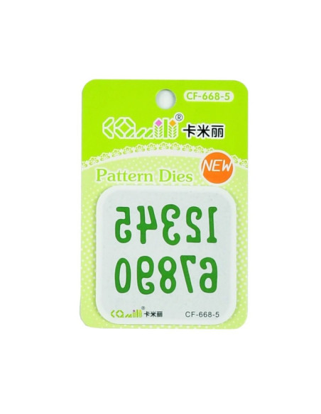 Matrita pentru masina taiere si embosare CNX CF-668-5,  5.5cm, cifre