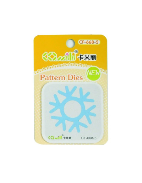 Matrita pentru masina taiere si embosare CNX CF-668-5,  5.5cm, fulg de nea