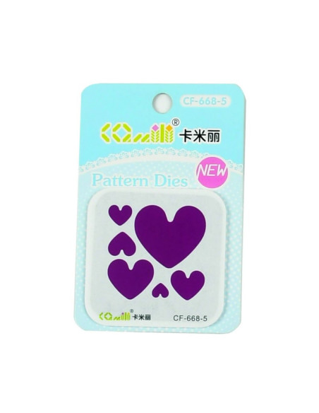 Matrita pentru masina taiere si embosare CNX CF-668-5,  5.5cm, inimi