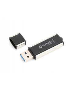 Stick memorie 128GB Platinet PMFU3128X 42287, USB 3.0, 75MB/s, carcasa aluminiu, negru