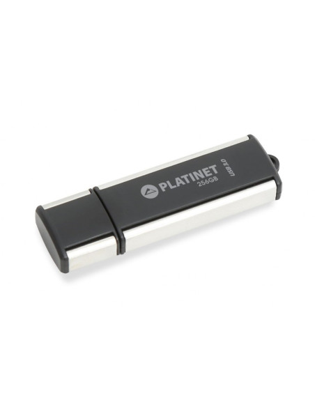 Stick memorie 256GB Platinet PMFU3256 42564, USB 3.0, 120MB/s, carcasa aluminiu, negru