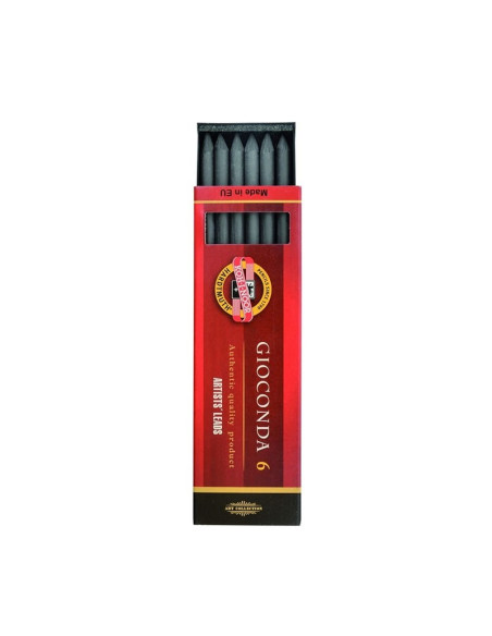 Mine creion mecanic Koh-I-Noor Gioconda K4865-4B, 5.6mm, 4B, set 6 buc