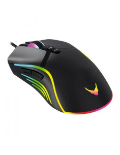 Mouse optic Omega Varr Gaming VGMB03, 1000-1600-3200-6400 dpi, USB, iluminare RGB, 7 butoane, negru