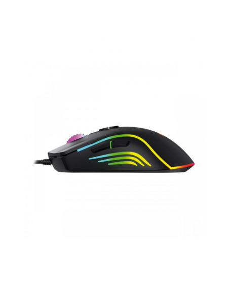 Mouse optic Omega Varr Gaming VGMB03, 1000-1600-3200-6400 dpi, USB, iluminare RGB, 7 butoane, negru