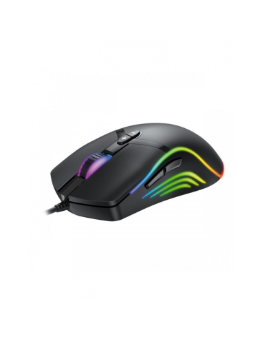 Mouse optic Omega Varr Gaming VGMB03, 1000-1600-3200-6400 dpi, USB, iluminare RGB, 7 butoane, negru