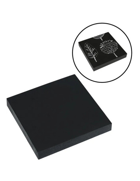 Notes adeziv Eagle 654BL, 100 coli, 75x75mm, negru