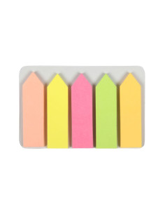 Notes adeziv index Office Cover JP45-120, 125 coli, 12x44mm, hartie, 5 culori neon, varf sageata 2
