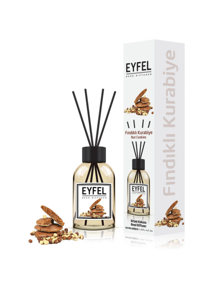 Odorizant camera cu betisoare Eyfel, biscuiti cu nuca, 120ml
