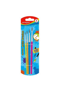Pensula Keyroad Artist Brushes KR972032, varf rotund, nr. 0,2,4,8, blister 4 buc 2