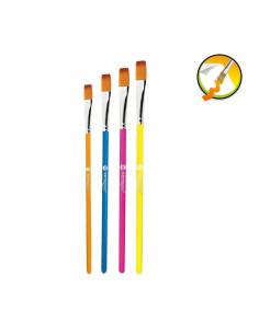 Pensula Keyroad Artist Brushes KR972033, varf lat, nr. 2,4,8,10, blister 4 buc