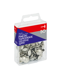 Piuneze (pioneze) tapiterie Grand 110-1483, 15mm, argintii, blister 50 buc