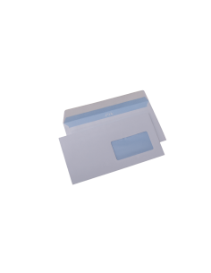 Plic cu fereastra DL GPV 122343, alb, 80g/mp, 110x220mm, siliconic, cu fereastra dreapta, cutie 1000 buc