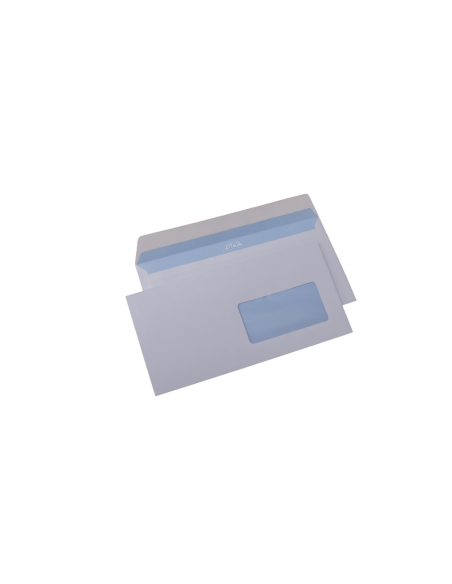 Plic cu fereastra DL GPV 122343, alb, 80g/mp, 110x220mm, siliconic, cu fereastra dreapta, cutie 1000 buc