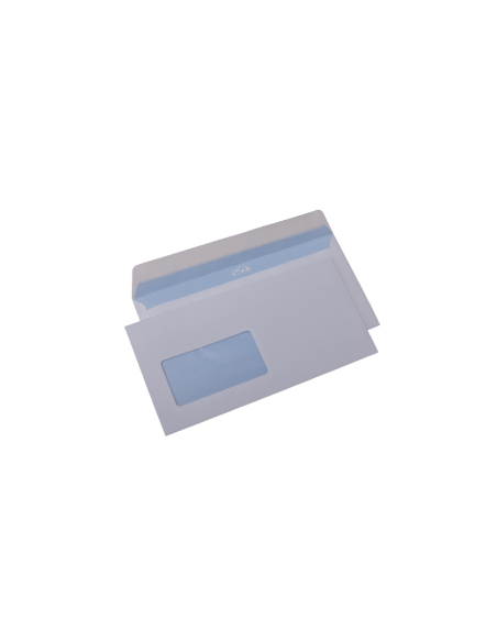 Plic cu fereastra DL GPV 122353, alb, 80g/mp, 110x220mm, siliconic, cu fereastra stanga, cutie 1000 buc