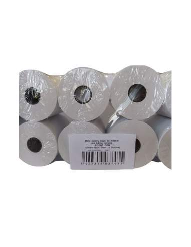 Hartie termica pentru casa de marcat si POS, 57mm x 30m, alb, 1 exemplar, set 10 role