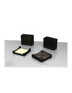 Set pentru birou Bestar 4032ZDC, lemn, 4 piese, negru