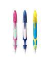 Stilou Bic EasyClic, varf M, alimentare rezerve, grip cauciucat, diverse culori