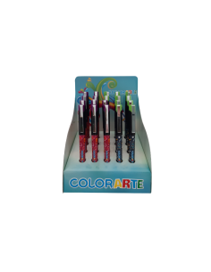 Stilou Colorarte 1034B, alimentare rezerve, corp plastic diverse culori, model baieti 2