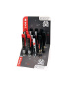 Stilou Cresco Love 4Ever E280092-R, penita iridium, alimentare rezerve, corp plastic diverse culori, model inimi
