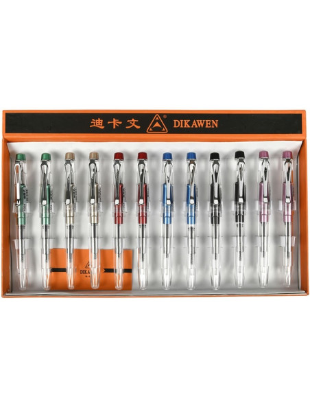 Stilou CNX 100, alimentare pompita, corp plastic transparent diverse culori