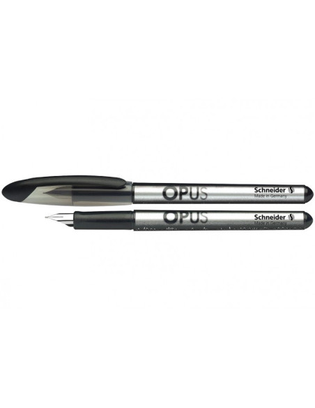 Stilou Schneider Opus 422084 76120 2904-RV, penita iridium M, alimentare rezerve, grip ergonomic, blister (+2 rezerve)
