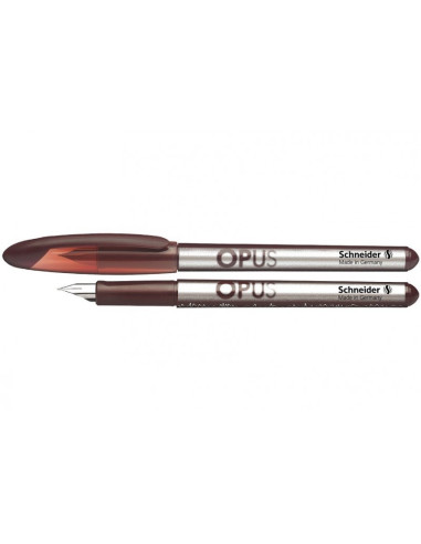 Stilou Schneider Opus 422084 76120 2904-RV, penita iridium M, alimentare rezerve, grip ergonomic, blister (+2 rezerve)