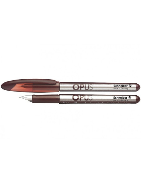 Stilou Schneider Opus 422084 76120 2904-RV, penita iridium M, alimentare rezerve, grip ergonomic, blister (+2 rezerve)