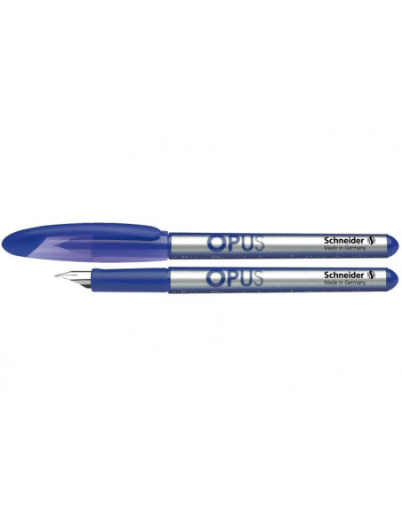 Stilou Schneider Opus 422084 76120 2904-RV, penita iridium M, alimentare rezerve, grip ergonomic, blister (+2 rezerve)