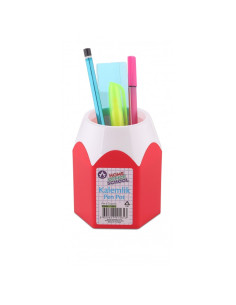 Suport instrumente de scris Ark 1461, model creion, plastic, diverse culori