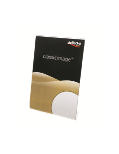 Suport plastic, Deflecto RI98203/SSPA411 A4 tip portret, forma L, afisare documente, oferte, meniu