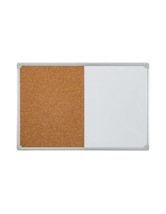 Duplex - Tabla magnetica si Panou pluta Noki INT-523, 60x90cm, pentru perete, rama aluminiu