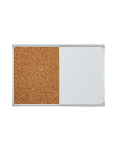 Duplex - Tabla magnetica si Panou pluta Noki INT-523, 60x90cm, pentru perete, rama aluminiu