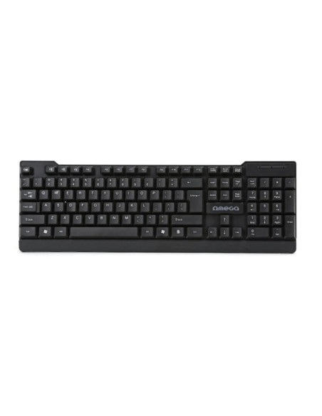 Tastatura Omega Ergonomic OK055B, USB, design modern, cablu 1.5m, negru