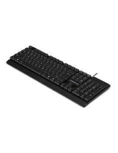 Tastatura Omega Ergonomic OK055B, USB, design modern, cablu 1.5m, negru 2