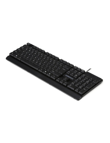 Tastatura Omega Ergonomic OK055B, USB, design modern, cablu 1.5m, negru