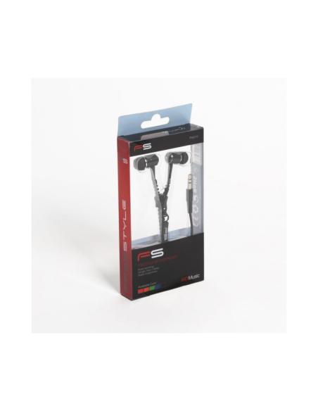 Casti in-ear cu fir Freestyle FH2111, jack 3.5mm, cu microfon, buton on/off, cablu 1.25m cu fermoar, +2 seturi de dopuri,