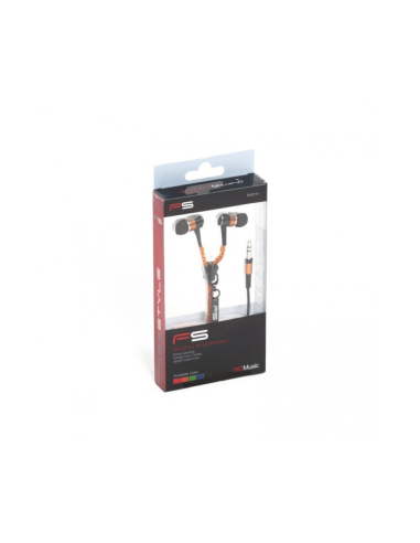 Casti in-ear cu fir Freestyle FH2111, jack 3.5mm, cu microfon, buton on/off, cablu 1.25m cu fermoar, +2 seturi de dopuri,