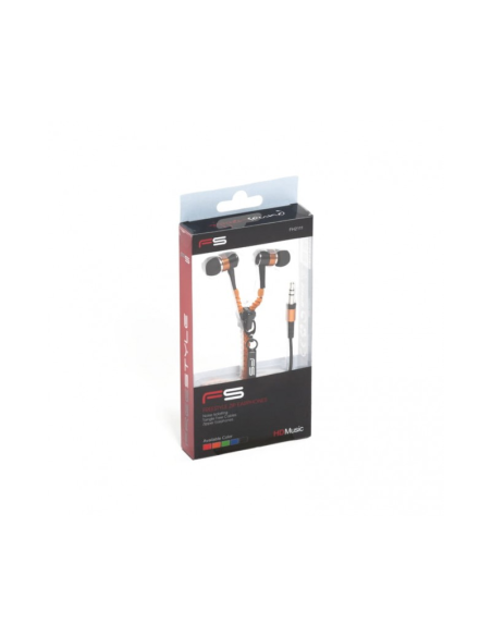 Casti in-ear cu fir Freestyle FH2111, jack 3.5mm, cu microfon, buton on/off, cablu 1.25m cu fermoar, +2 seturi de dopuri,