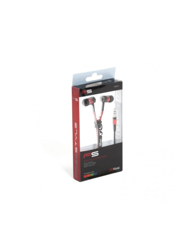 Casti in-ear cu fir Freestyle FH2111, jack 3.5mm, cu microfon, buton on/off, cablu 1.25m cu fermoar, +2 seturi de dopuri,