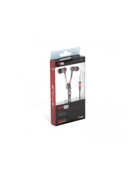 Casti in-ear cu fir Freestyle FH2111, jack 3.5mm, cu microfon, buton on/off, cablu 1.25m cu fermoar, +2 seturi de dopuri,