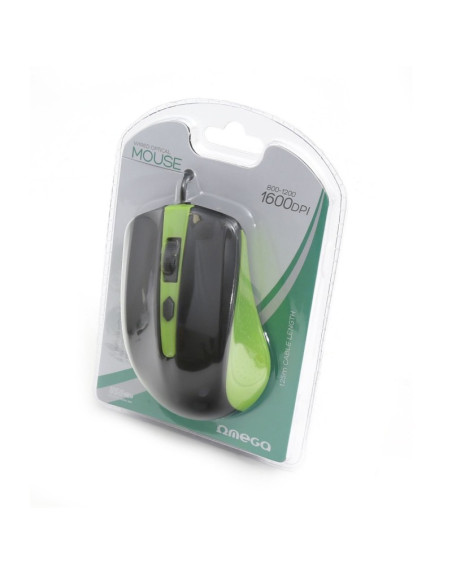 Mouse optic Omega OM05, 1000 dpi, USB, cablu 1.25m, diverse culori