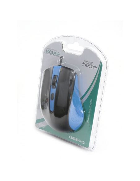 Mouse optic Omega OM05, 1000 dpi, USB, cablu 1.25m, diverse culori