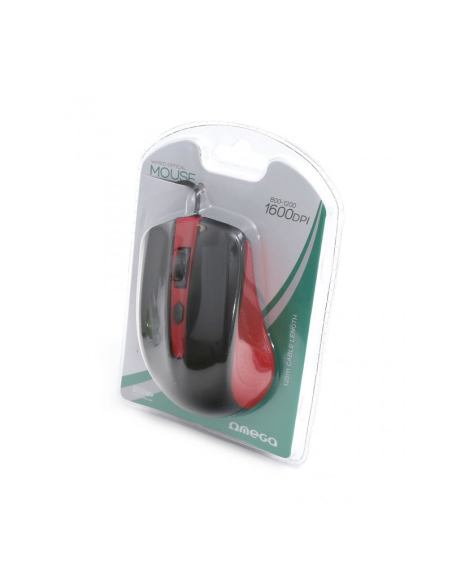 Mouse optic Omega OM05, 1000 dpi, USB, cablu 1.25m, diverse culori