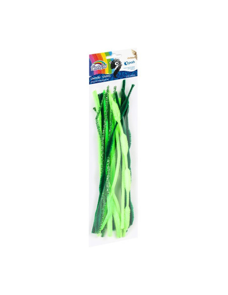 Accesorii creatie - sarma plusata, verde, 30cm, set 20 buc, Fiorello, GR-CH018 / 170-2616