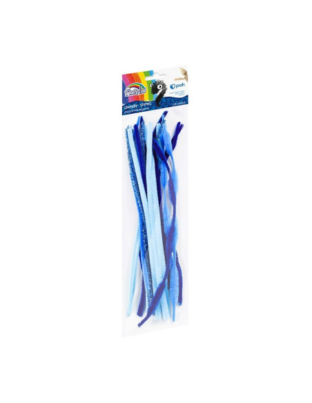 Accesorii creatie - sarma plusata, albastru, 30cm, set 20 buc, Fiorello, GR-CH019 / 170-2614