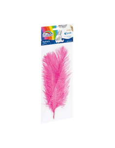 Accesorii creatie - pene, roz, 16-22cm, set 3 buc, Fiorello, GR-FE013 / 170-2618