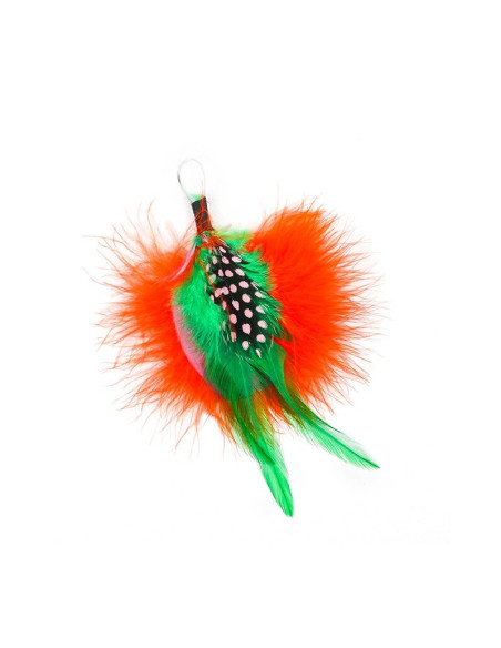 Accesorii creatie - pene, portocaliu, verde, 11-13cm, set 3 buc, Fiorello, GR-FE017 / 170-2621